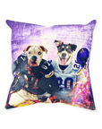 'Minnesota Doggos' Personalized 2 Pet Throw Pillow