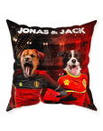 'Belgium Doggos' Personalized 2 Pet Throw Pillow