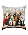 'Furends' Personalized 4 Pet Throw Pillow