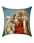 'The Royal Family' Personalized 3 Pet Throw Pillow