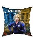 'Finland Doggos Soccer' Personalized Pet Throw Pillow