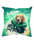 'New York Jet-Doggos' Personalized Pet Throw Pillow