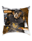 'Las Vegas Doggos Hockey' Personalized Pet Throw Pillow