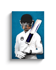 'The Cricket Player' Personalized Pet Canvas