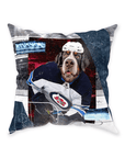 'Winnepeg Doggos Hockey' Personalized Pet Throw Pillow