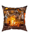 'The Campers' Personalized 3 Pet Throw Pillow