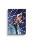 '1980s Lazer Portrait' Personalized Pet Canvas