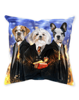 'Harry Doggers' Personalized 3 Pet Throw Pillow