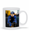 'The Male Cyclist' Personalized Pet Mug