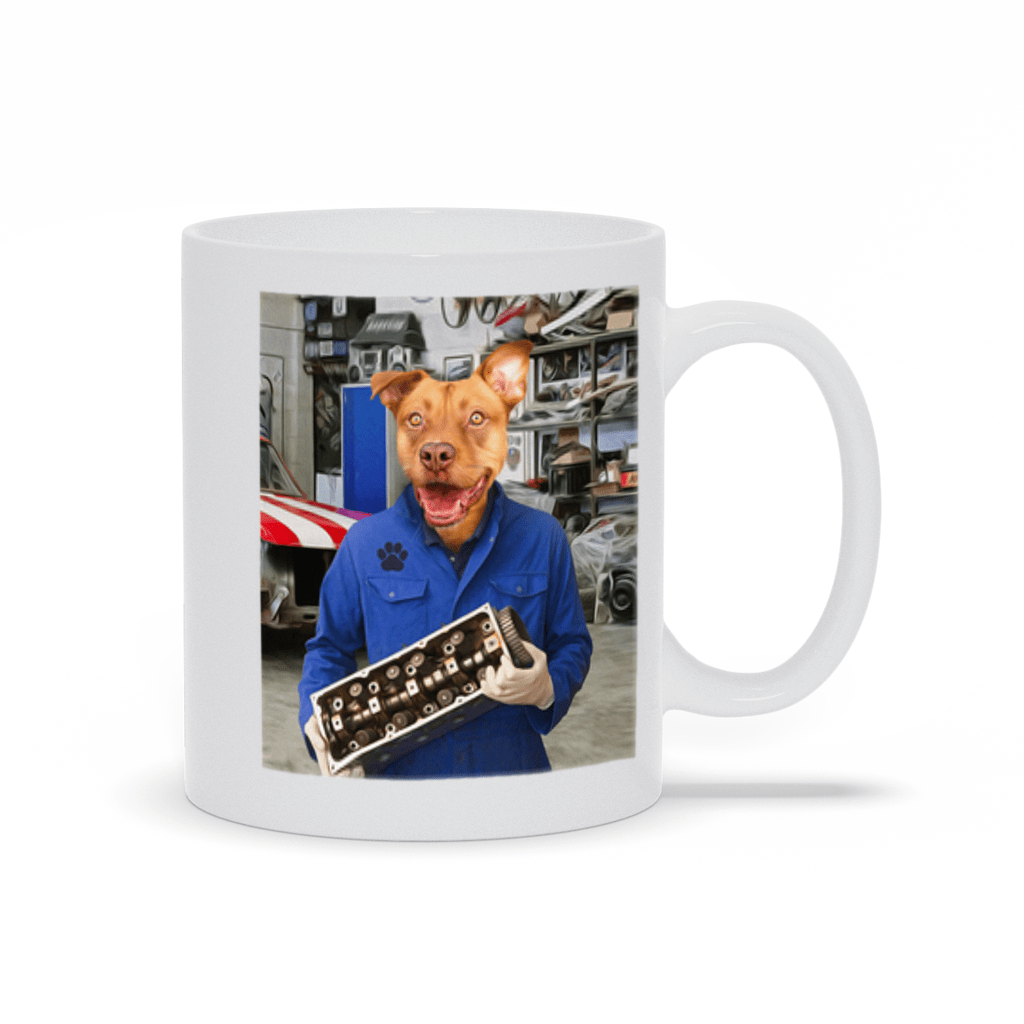 &#39;The Mechanic&#39; Personalized Pet Mug