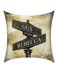 'The Day We Met' Personalized Throw Pillow