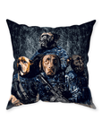 'The Navy Veterans' Personalized 4 Pet Throw Pillow