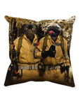 'Dog Busters' Personalized 2 Pet Throw Pillow