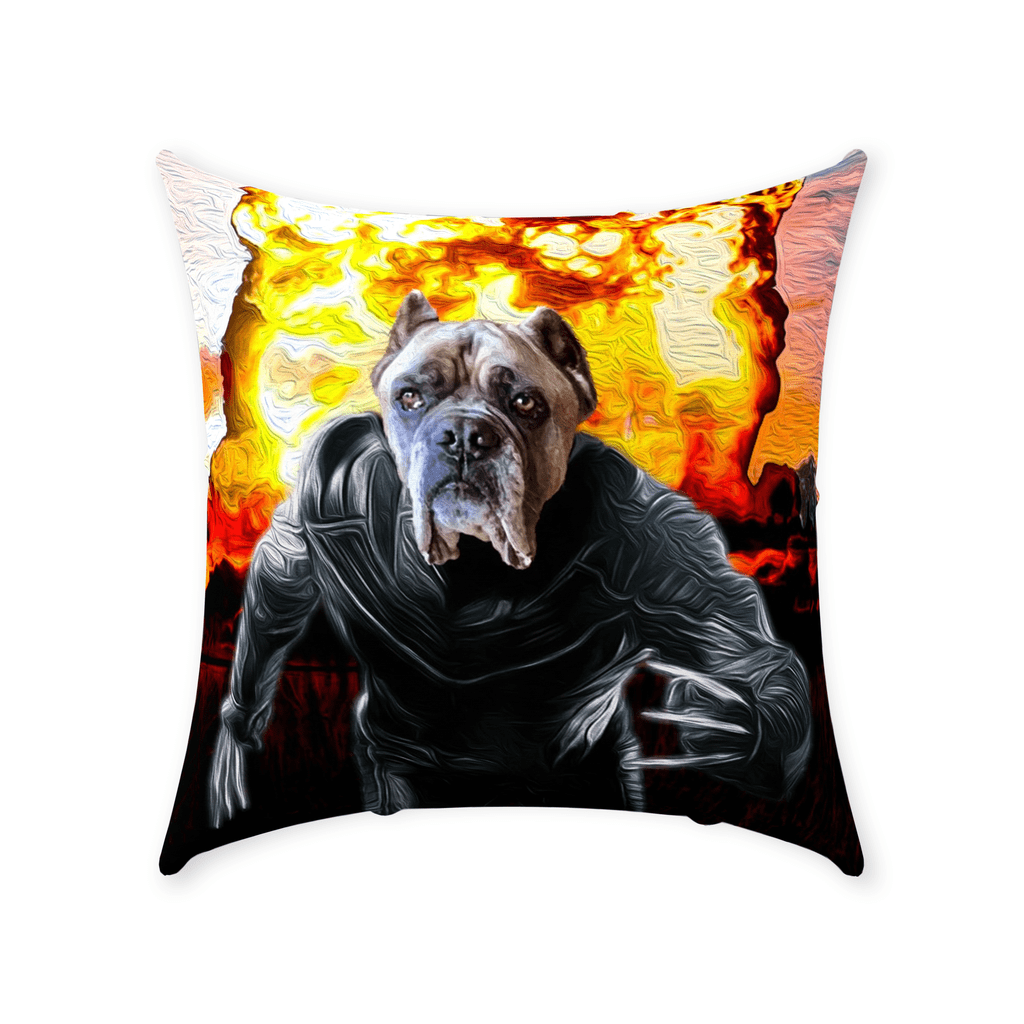 &#39;The Wolverine Dog&#39; Personalized Pet Throw Pillow