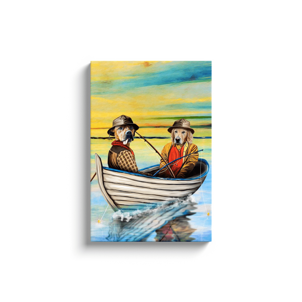 &#39;The Fishermen&#39; Personalized 2 Pet Canvas