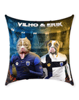 'Finland Doggos' Personalized 2 Pet Throw Pillow