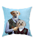 'Step Doggos' Personalized 2 Pet Throw Pillow