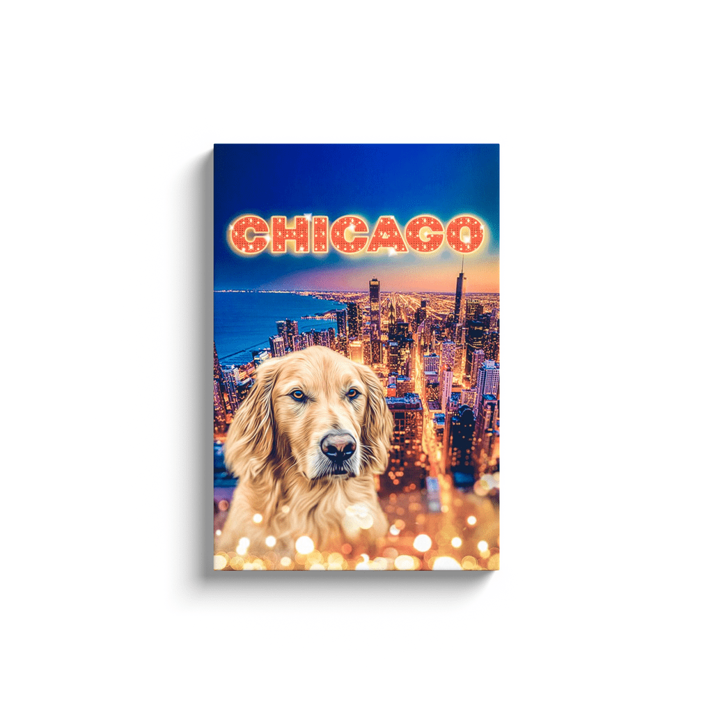 &#39;Doggos Of Chicago&#39; Personalized Pet Canvas