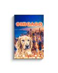 Lienzo personalizado para mascotas 'Doggos Of Chicago'