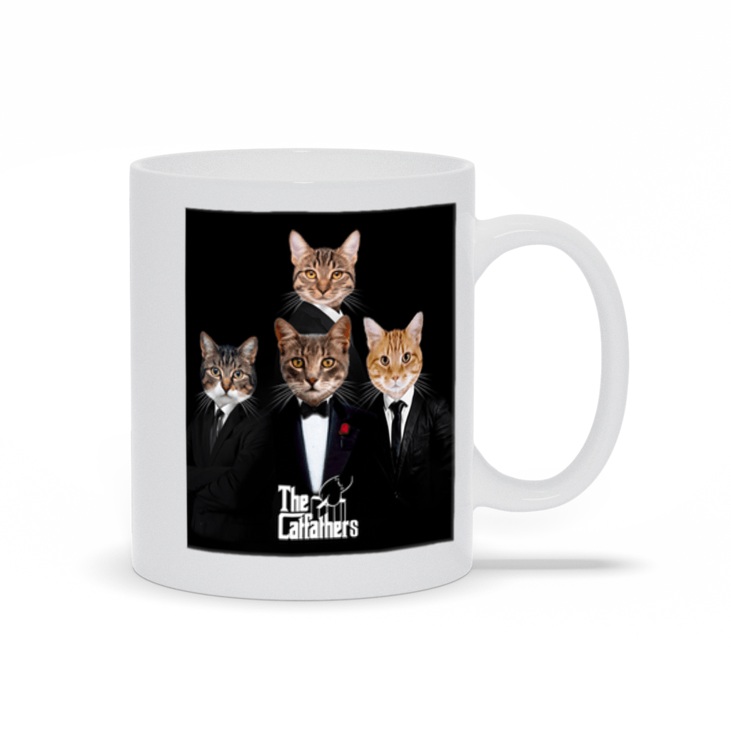 &#39;The Catfathers&#39; Personalized 4 Pet Mug
