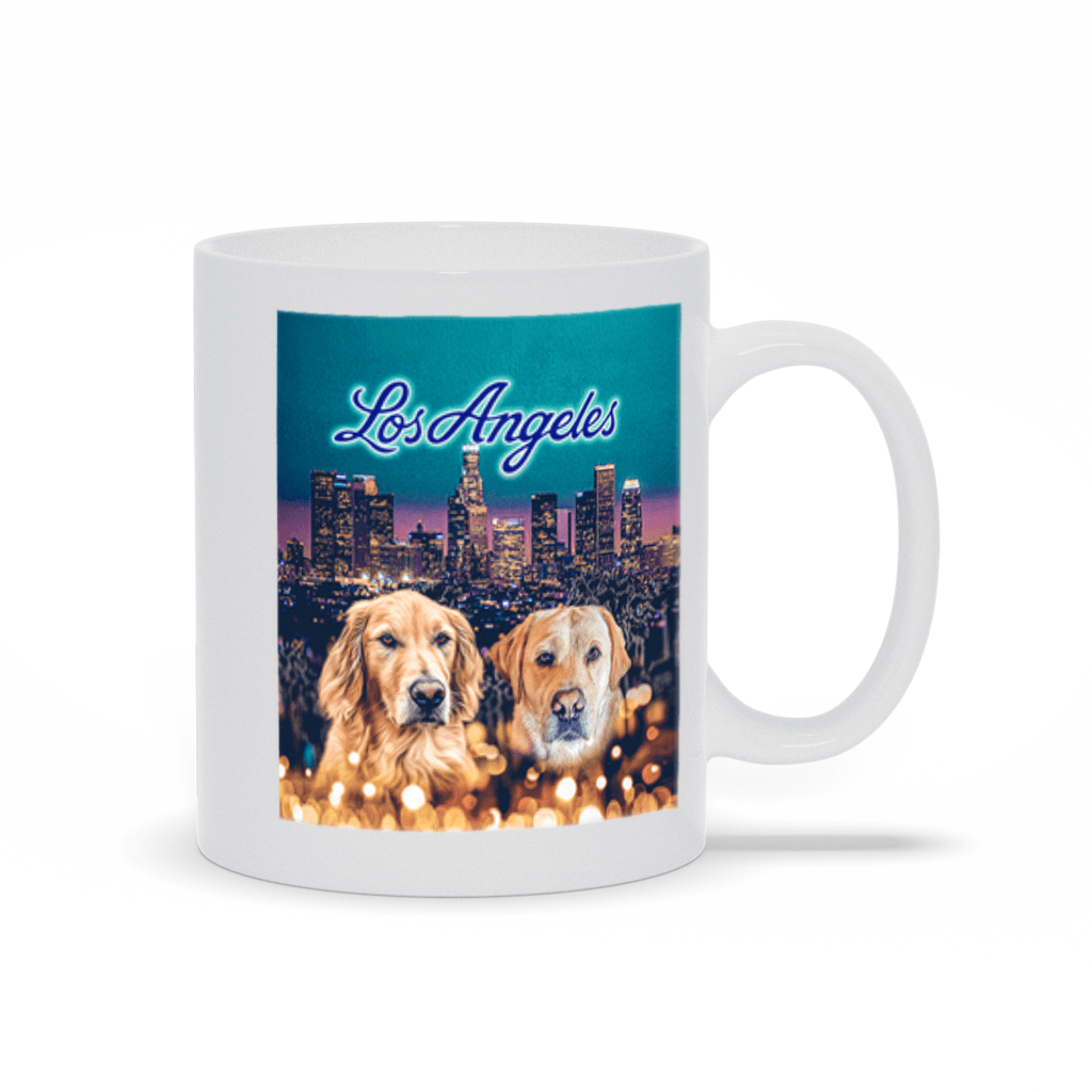 Taza personalizada para 2 mascotas &#39;Doggos of Los Angeles&#39;