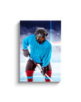 'The Hockey Player' Personalized Pet Canvas