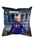 'France Doggos Soccer' Personalized Pet Throw Pillow