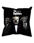 'The Dogfathers' Personalized 3 Pet Throw Pillow