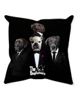 'The Dogfathers' Personalized 4 Pet Throw Pillow