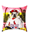'St. Louis Cardipaws' Personalized Pet Throw Pillow
