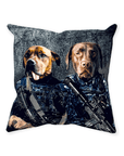 'The Navy Veterans' Personalized 2 Pet Throw Pillow