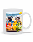'The Beach Dogs' Personalized 2 Pet Mug