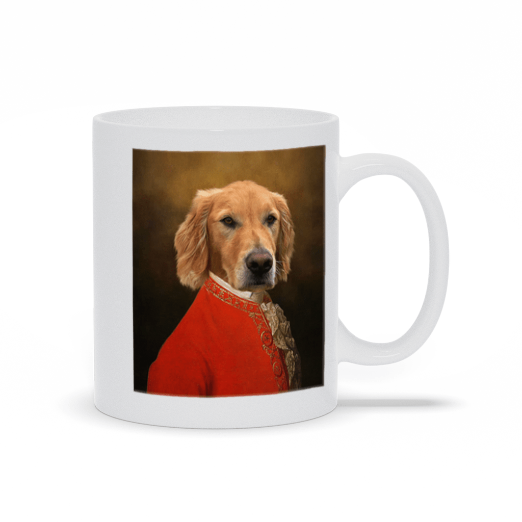 &#39;Pawzart&#39; Personalized Pet Mug