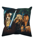 'Star Woofers 2' Personalized 3 Pet Throw Pillow