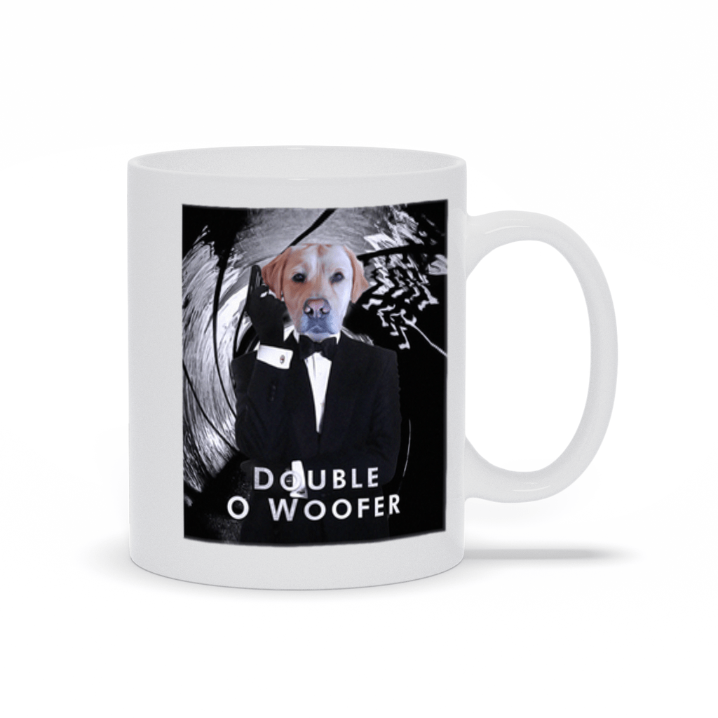 &#39;Double O Woofer&#39; Personalized Pet Mug