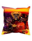 'Flash Doggo' Personalized Pet Throw Pillow