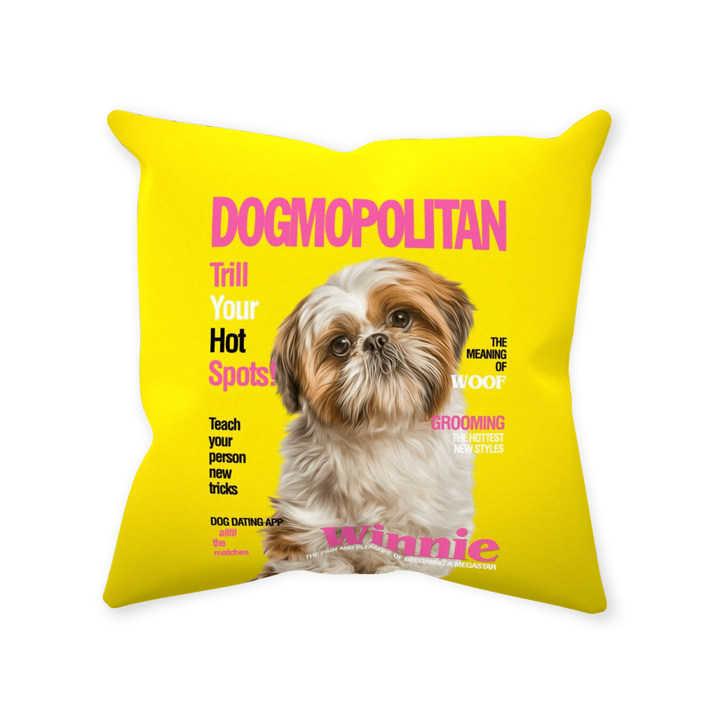 &#39;Dogmopolitan&#39; Personalized Pet Throw Pillow