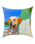'The Surfer' Personalized Pet Throw Pillow