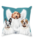 '3 Angels' Personalized 3 Pet Throw Pillow