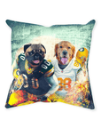 'Green Bay Doggos' Personalized 2 Pet Throw Pillow