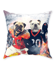 'Denver Doggos' Personalized 2 Pet Throw Pillow
