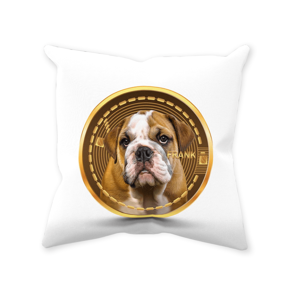 &#39;Custom Crypto (Your Dog)&#39; Personalized Pet Throw Pillow