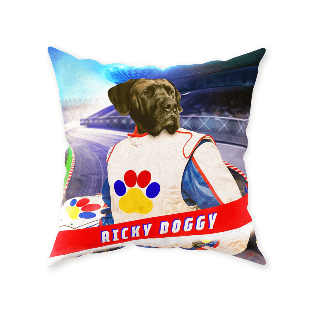 &#39;Ricky Doggy&#39; Personalized Pet Throw Pillow