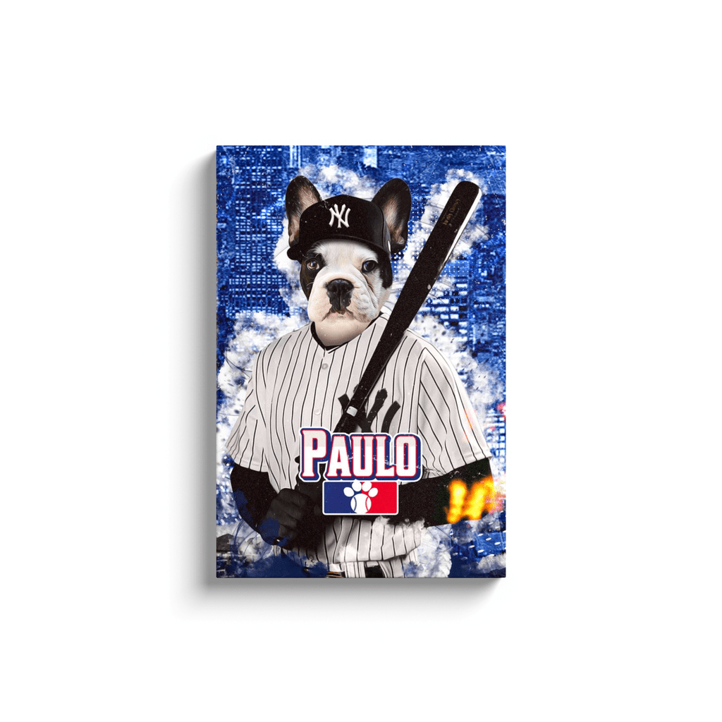 Lienzo personalizado para mascotas &#39;New York Yankees&#39;