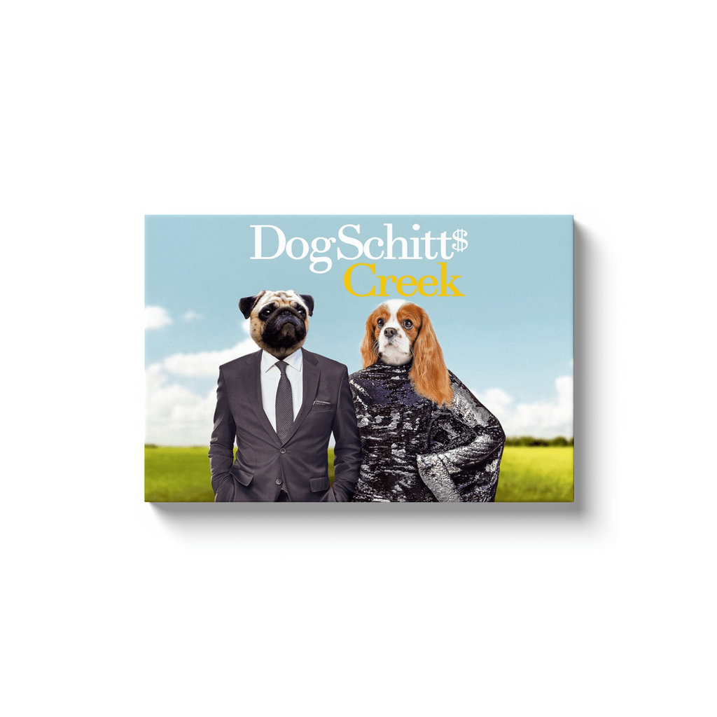 &#39;DogSchitt&#39;s Creek&#39; Personalized 2 Pet Canvas