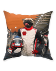 'F1-Paw' Personalized Pet Throw Pillow