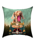 'Jurassic Bark' Personalized Pet Throw Pillow