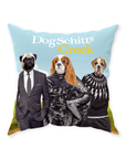 'DogSchitt's Creek' Personalized 3 Pet Throw Pillow