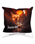 'Dogpocalypse Now' Personalized 2 Pet Throw Pillow