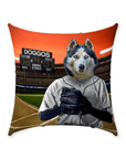 'The Baseball Player' Personalized Pet Throw Pillow
